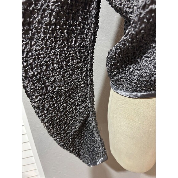 Double D Ranch Women’s Satin Crinkled Jacket size M Silver Western Cowgirl - Picture 4 of 9